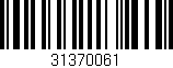 Código de barras (EAN, GTIN, SKU, ISBN): '31370061'