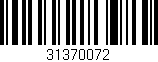 Código de barras (EAN, GTIN, SKU, ISBN): '31370072'