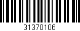 Código de barras (EAN, GTIN, SKU, ISBN): '31370106'