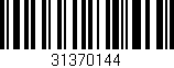 Código de barras (EAN, GTIN, SKU, ISBN): '31370144'