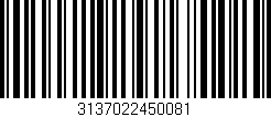Código de barras (EAN, GTIN, SKU, ISBN): '3137022450081'