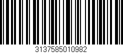 Código de barras (EAN, GTIN, SKU, ISBN): '3137585010982'