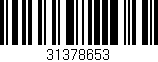 Código de barras (EAN, GTIN, SKU, ISBN): '31378653'