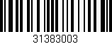 Código de barras (EAN, GTIN, SKU, ISBN): '31383003'