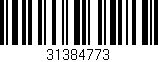 Código de barras (EAN, GTIN, SKU, ISBN): '31384773'