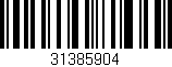 Código de barras (EAN, GTIN, SKU, ISBN): '31385904'