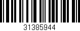 Código de barras (EAN, GTIN, SKU, ISBN): '31385944'