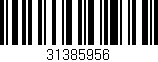 Código de barras (EAN, GTIN, SKU, ISBN): '31385956'