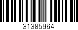 Código de barras (EAN, GTIN, SKU, ISBN): '31385964'