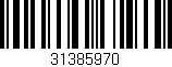 Código de barras (EAN, GTIN, SKU, ISBN): '31385970'