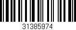 Código de barras (EAN, GTIN, SKU, ISBN): '31385974'