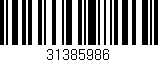 Código de barras (EAN, GTIN, SKU, ISBN): '31385986'