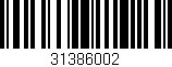Código de barras (EAN, GTIN, SKU, ISBN): '31386002'