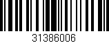 Código de barras (EAN, GTIN, SKU, ISBN): '31386006'