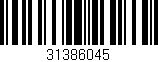 Código de barras (EAN, GTIN, SKU, ISBN): '31386045'