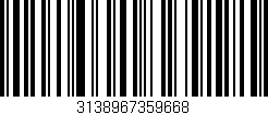 Código de barras (EAN, GTIN, SKU, ISBN): '3138967359668'