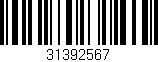 Código de barras (EAN, GTIN, SKU, ISBN): '31392567'