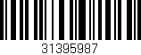Código de barras (EAN, GTIN, SKU, ISBN): '31395987'