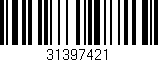 Código de barras (EAN, GTIN, SKU, ISBN): '31397421'
