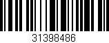 Código de barras (EAN, GTIN, SKU, ISBN): '31398486'