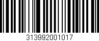Código de barras (EAN, GTIN, SKU, ISBN): '313992001017'