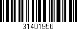 Código de barras (EAN, GTIN, SKU, ISBN): '31401956'
