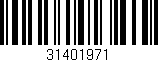 Código de barras (EAN, GTIN, SKU, ISBN): '31401971'