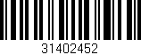 Código de barras (EAN, GTIN, SKU, ISBN): '31402452'