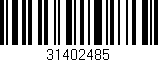 Código de barras (EAN, GTIN, SKU, ISBN): '31402485'