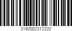 Código de barras (EAN, GTIN, SKU, ISBN): '3140562312320'