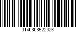Código de barras (EAN, GTIN, SKU, ISBN): '3140606522326'