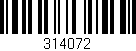 Código de barras (EAN, GTIN, SKU, ISBN): '314072'