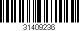 Código de barras (EAN, GTIN, SKU, ISBN): '31409236'