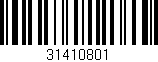 Código de barras (EAN, GTIN, SKU, ISBN): '31410801'