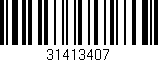 Código de barras (EAN, GTIN, SKU, ISBN): '31413407'