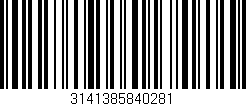 Código de barras (EAN, GTIN, SKU, ISBN): '3141385840281'