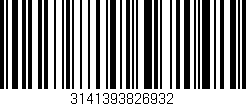 Código de barras (EAN, GTIN, SKU, ISBN): '3141393826932'