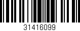 Código de barras (EAN, GTIN, SKU, ISBN): '31416099'