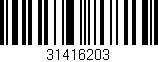 Código de barras (EAN, GTIN, SKU, ISBN): '31416203'