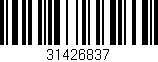 Código de barras (EAN, GTIN, SKU, ISBN): '31426837'