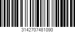 Código de barras (EAN, GTIN, SKU, ISBN): '3142707481090'