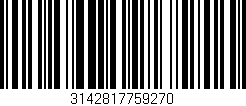 Código de barras (EAN, GTIN, SKU, ISBN): '3142817759270'