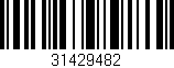 Código de barras (EAN, GTIN, SKU, ISBN): '31429482'
