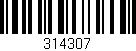 Código de barras (EAN, GTIN, SKU, ISBN): '314307'