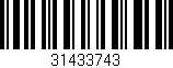 Código de barras (EAN, GTIN, SKU, ISBN): '31433743'