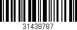 Código de barras (EAN, GTIN, SKU, ISBN): '31438787'