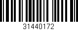 Código de barras (EAN, GTIN, SKU, ISBN): '31440172'