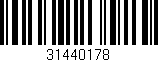 Código de barras (EAN, GTIN, SKU, ISBN): '31440178'