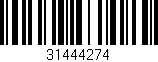 Código de barras (EAN, GTIN, SKU, ISBN): '31444274'