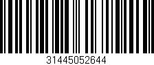 Código de barras (EAN, GTIN, SKU, ISBN): '31445052644'